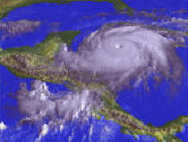Hurricane Mitch over Honduras